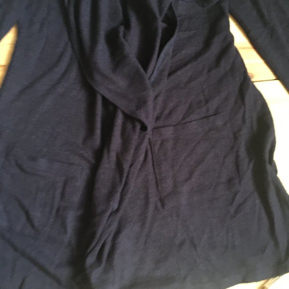 NEW Never Worn Navy Blue Waterfall Super Soft Cardigan Size Small - Picture 7 of 9
